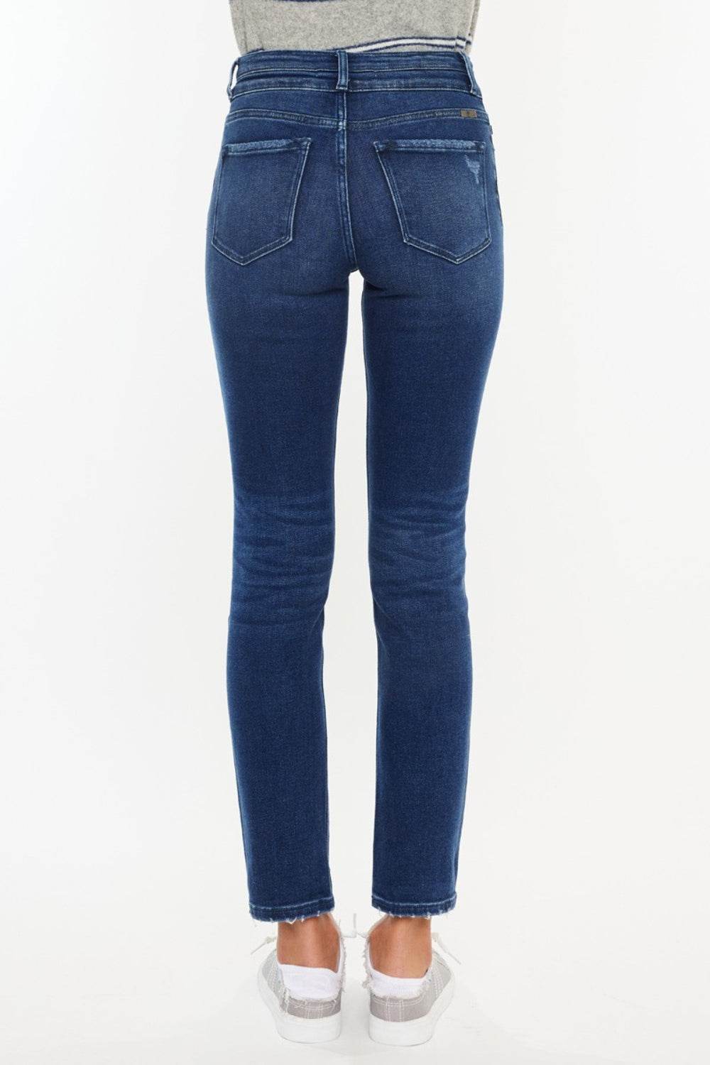 Kancan High Rise Slim Straight Jeans - DaTrendStore.Com