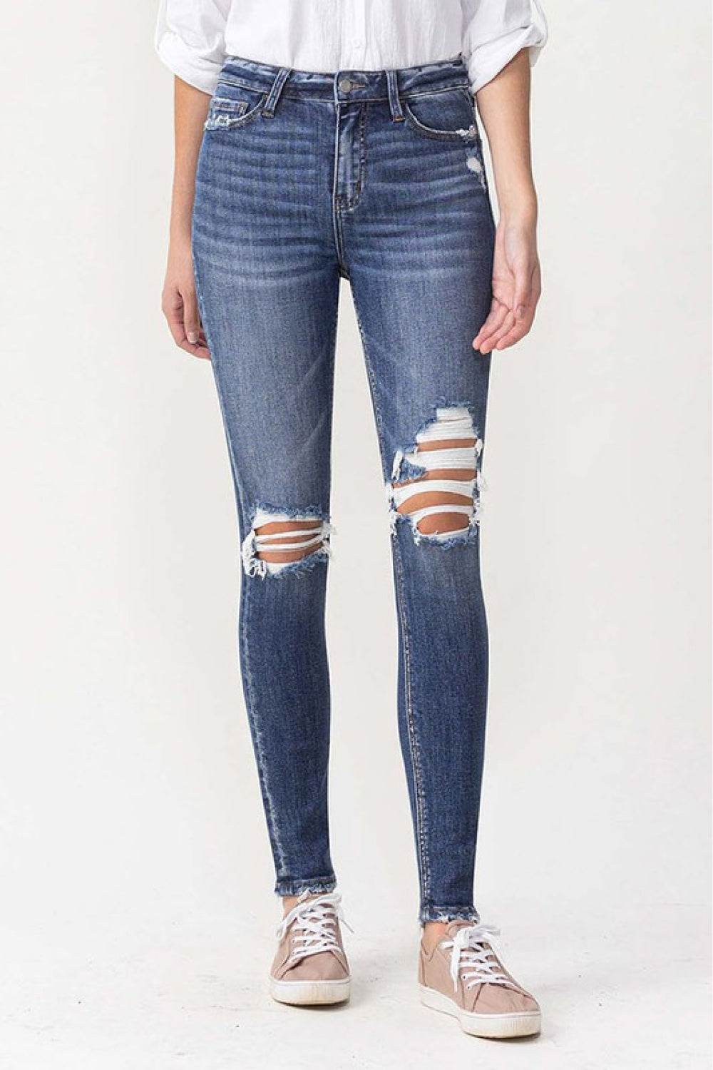 Lovervet Hayden Full Size High Rise Skinny - DaTrendStore.Com