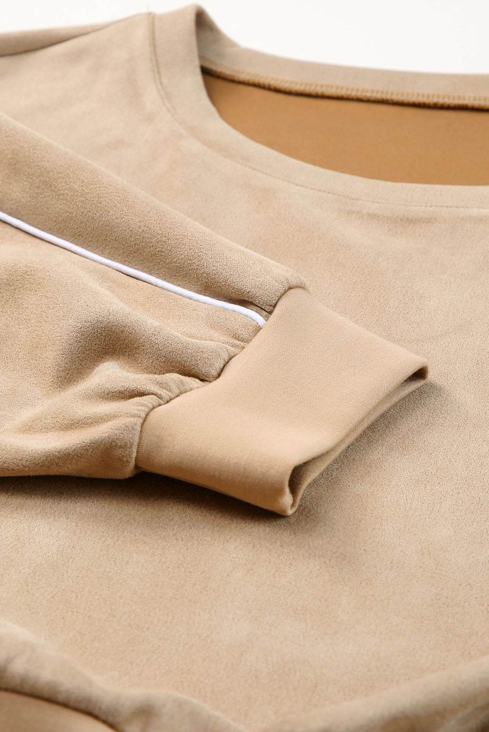 Round Neck Cropped Top and Shorts Set - DaTrendStore.Com