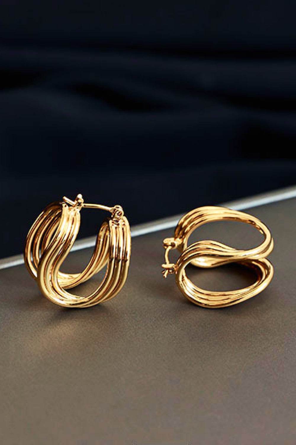 U-Shaped Hoop Earrings - DaTrendStore.Com