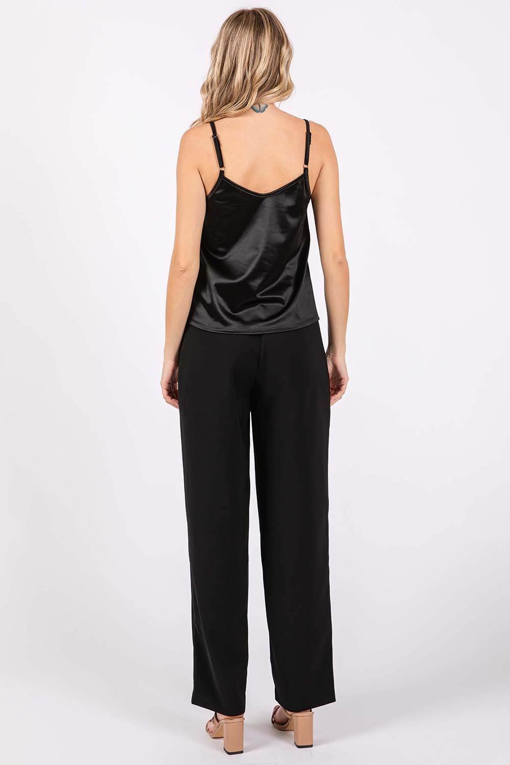 GeeGee High-Waisted Pleated Pants - DaTrendStore.Com