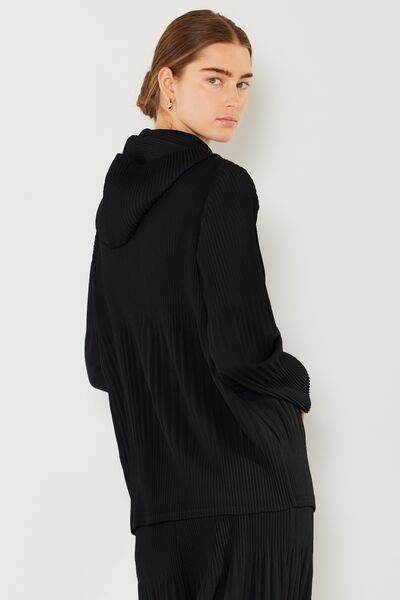 Marina West Swim Pleated Unisex Plisse Jacket with 2 Way Zipper - DaTrendStore.Com