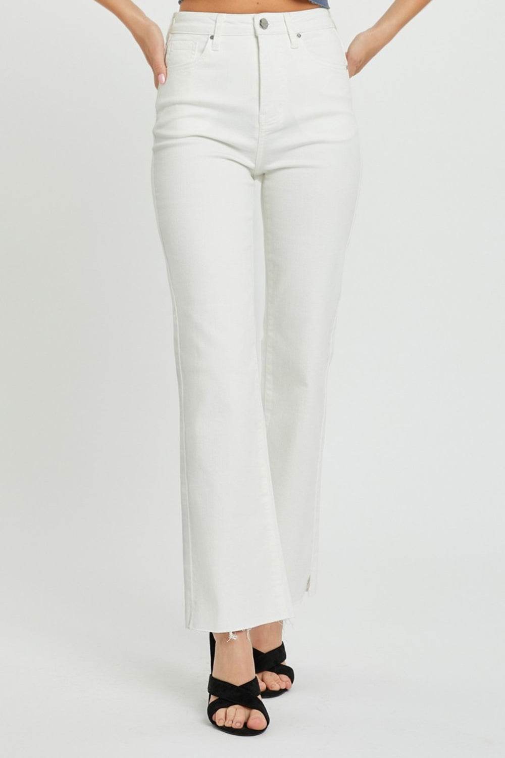 RISEN Full Size High Rise Tummy Control Straight Jeans - DaTrendStore.Com