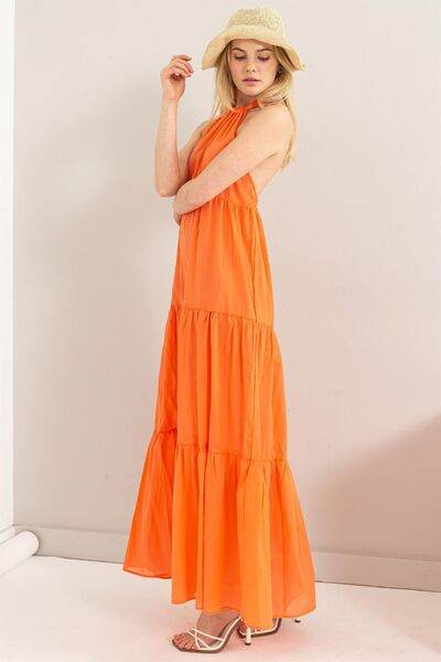 HYFVE Halter Neck Cover Up Maxi Dress - DaTrendStore.Com