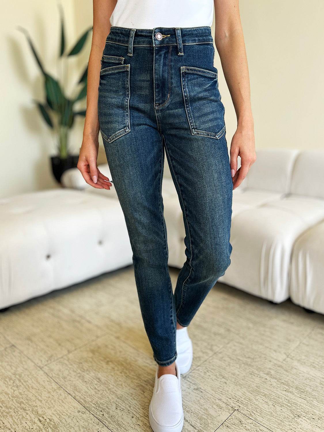 Judy Blue Full Size High Waist Skinny Jeans - DaTrendStore.Com