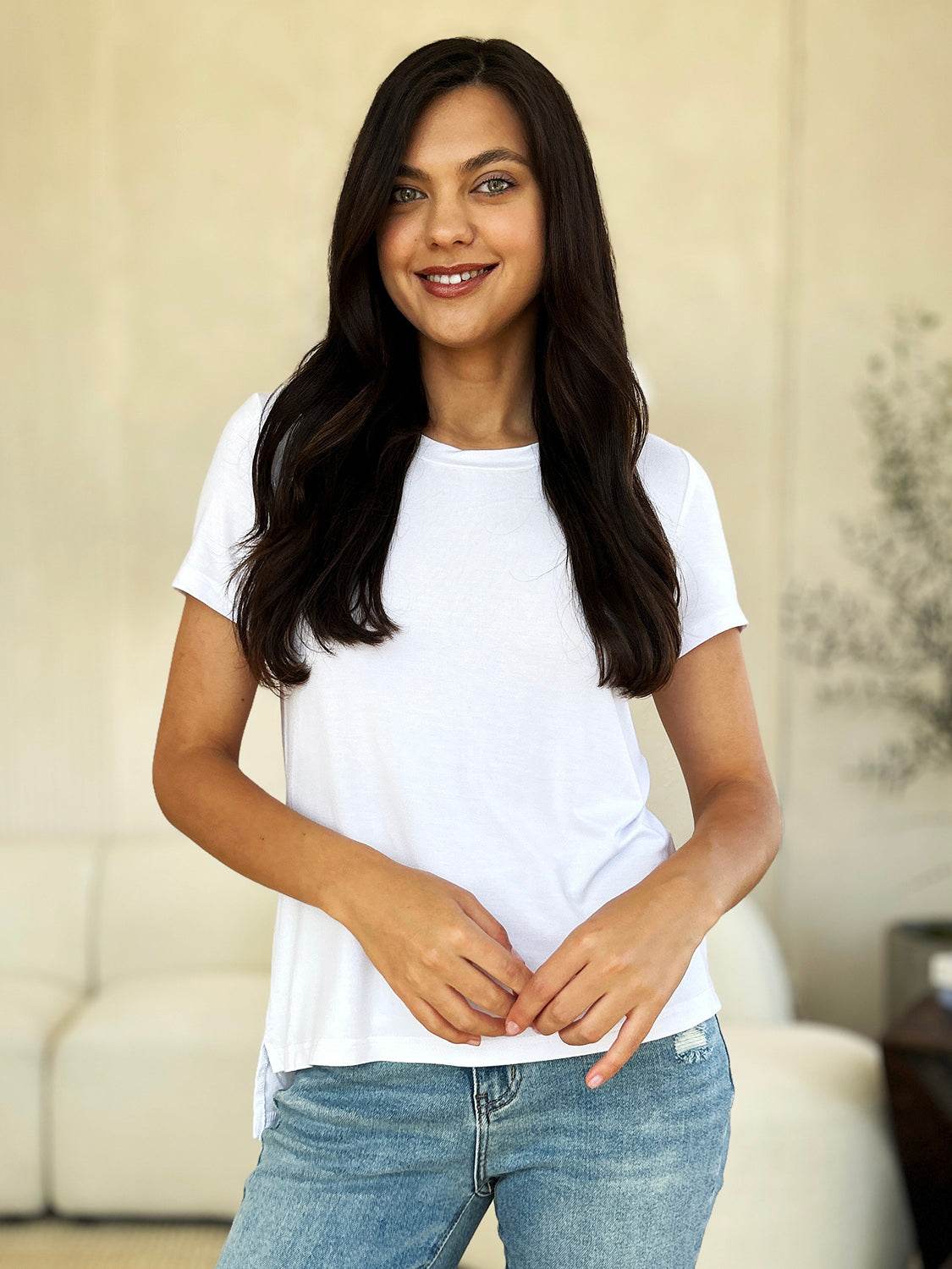 Basic Bae Full Size Round Neck Short Sleeve T-Shirt - DaTrendStore.Com