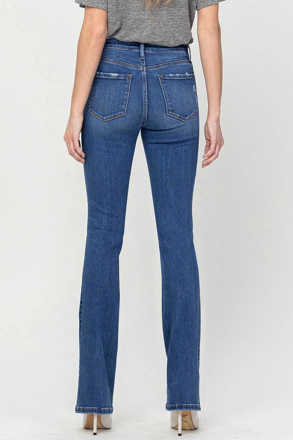 Vervet by Flying Monkey High Waist Bootcut Jeans - DaTrendStore.Com