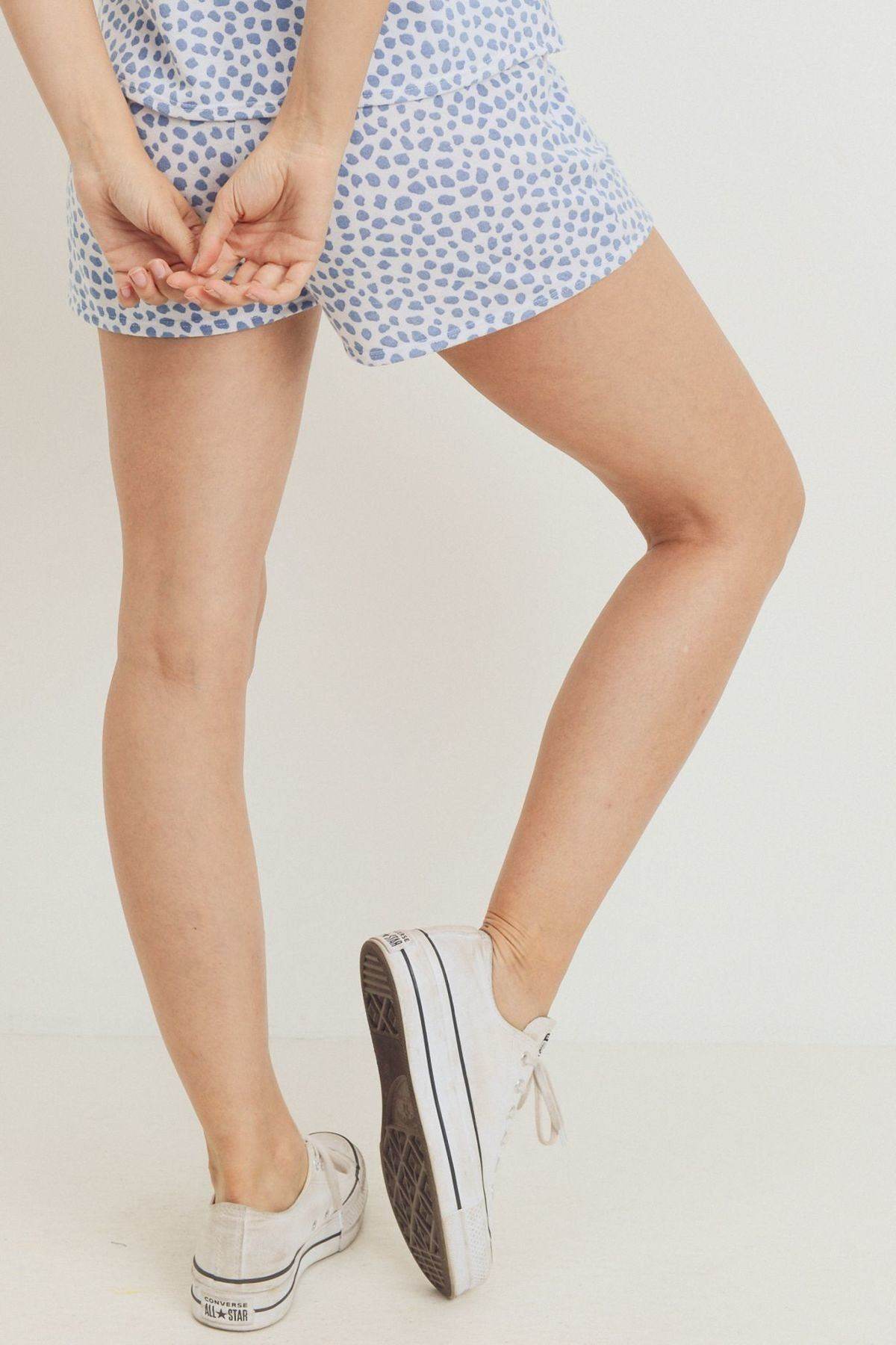 Leopard Printed Terry Short Pants - DaTrendStore.Com