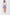 White & Navy Horizontal Striped Round Neck Sleeveless Floral Embroidery Layered Top Mini Dress