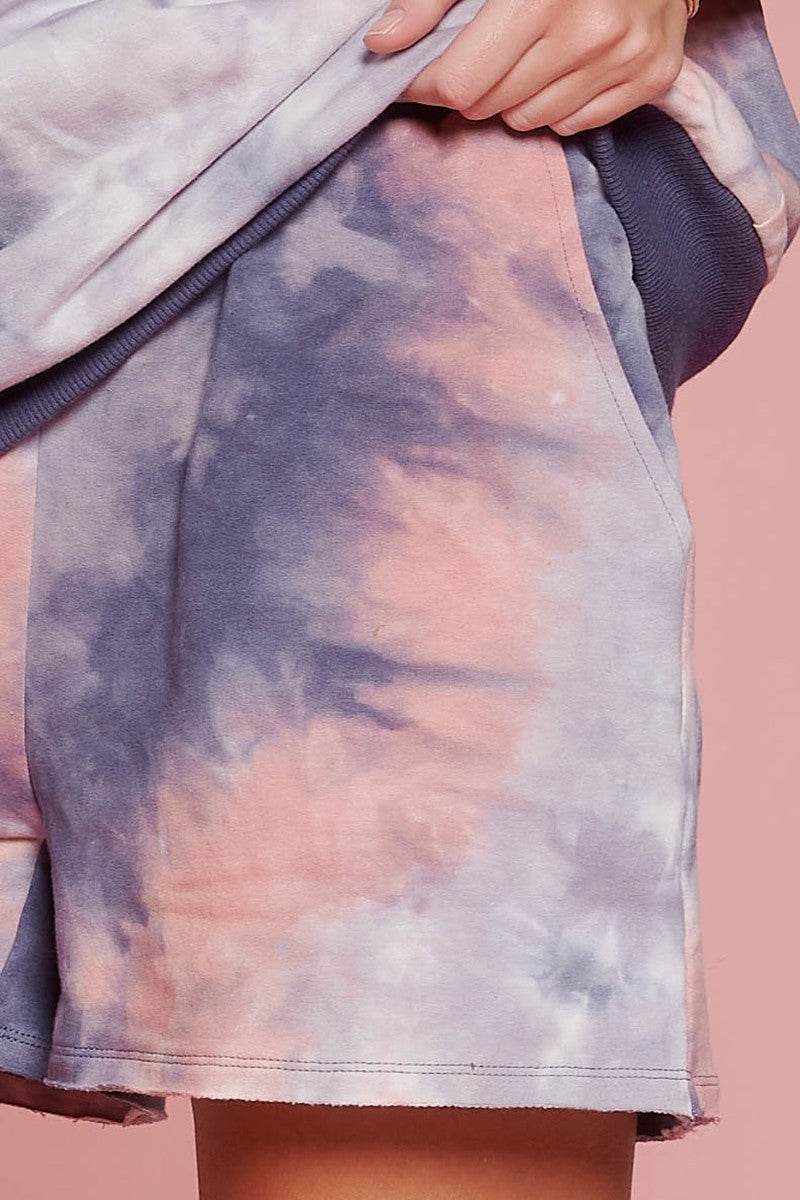 Tie-dye Printed Jersey Shorts - DaTrendStore.Com