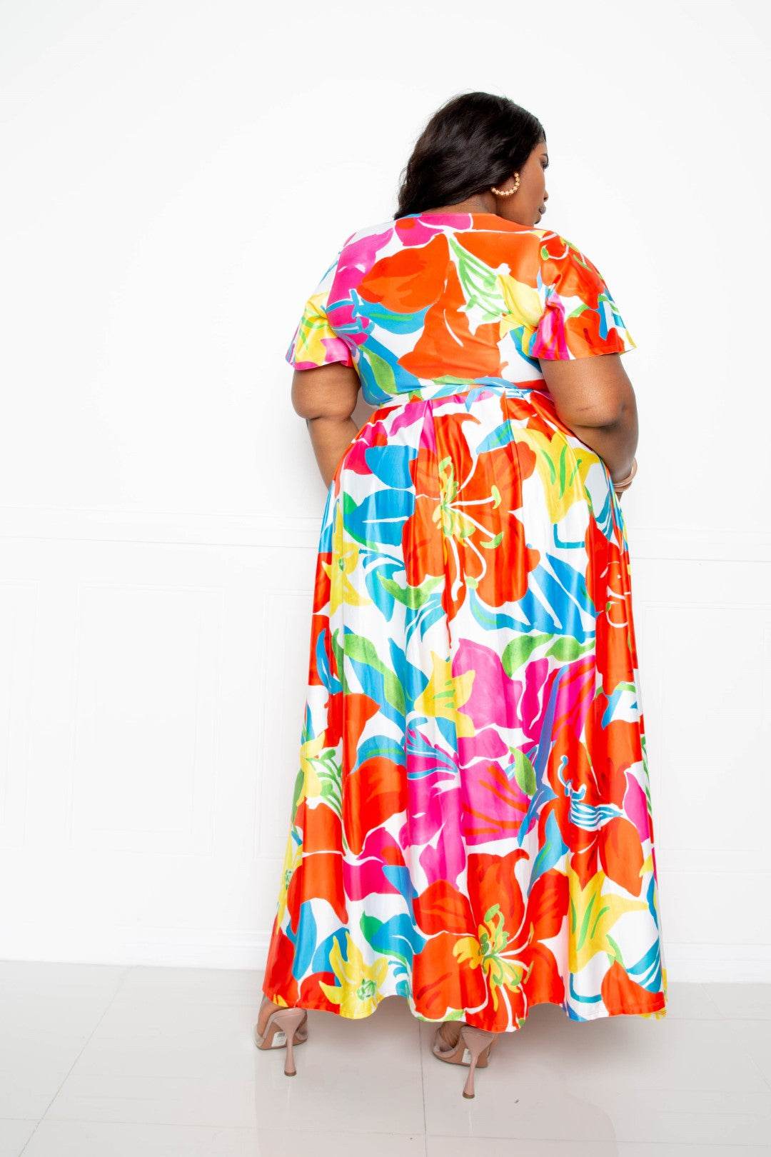 Flower Maxi Skirt&top Set - DaTrendStore.Com