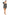 Black Plus Foil & Glitter Wavy Print Mini Dress