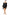 Black Plus Velvet Bishop Sleeve Mini Dress