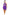 Purple Plus Metallic Cross Wrap Halter Mini Dress