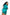 Teal Satin Mock Neck Rouched Mini Dress