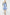Blue Round Neck Tie Dye Dress