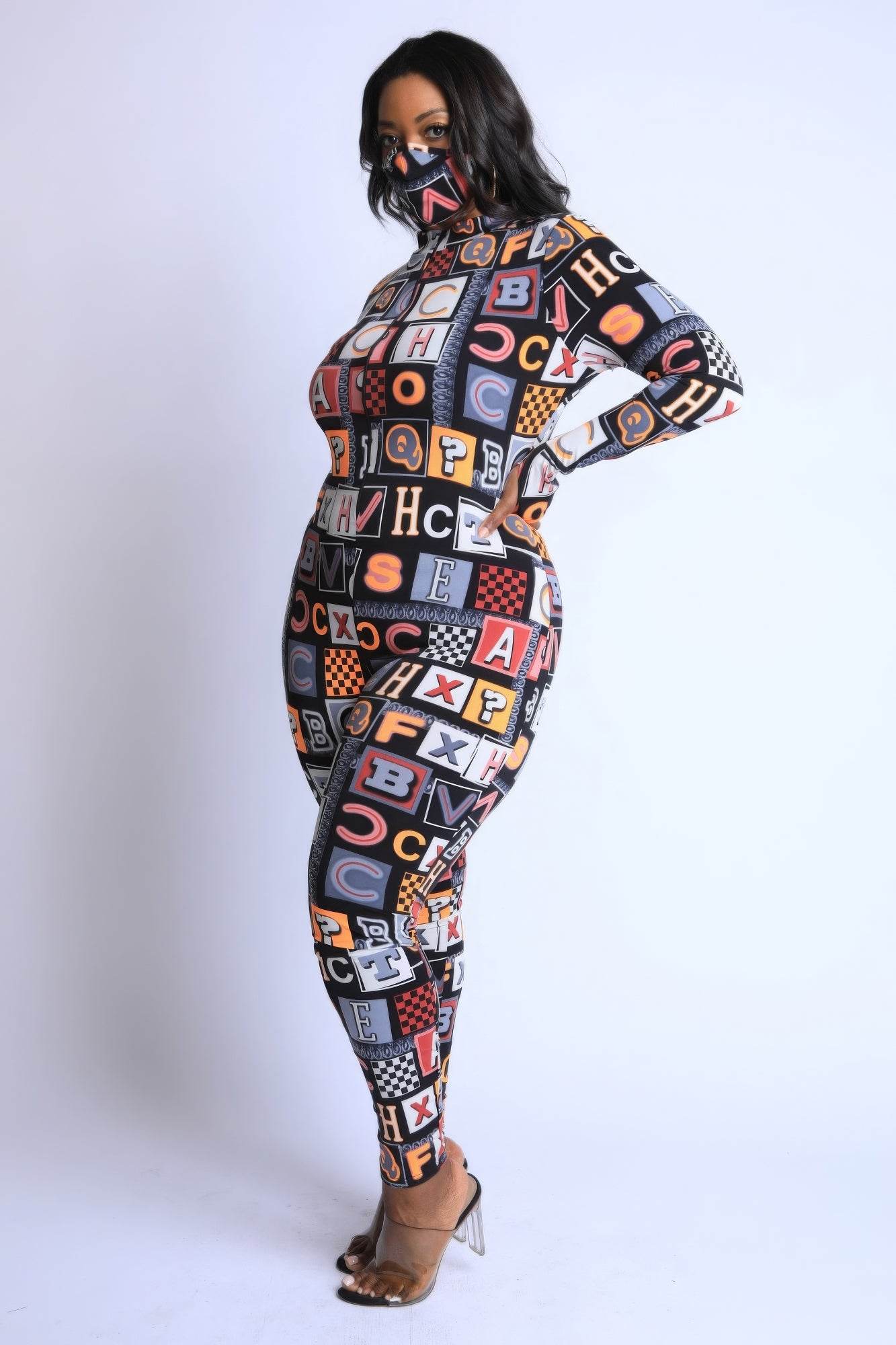 Alphabetically Neon Jumpsuit - DaTrendStore.Com