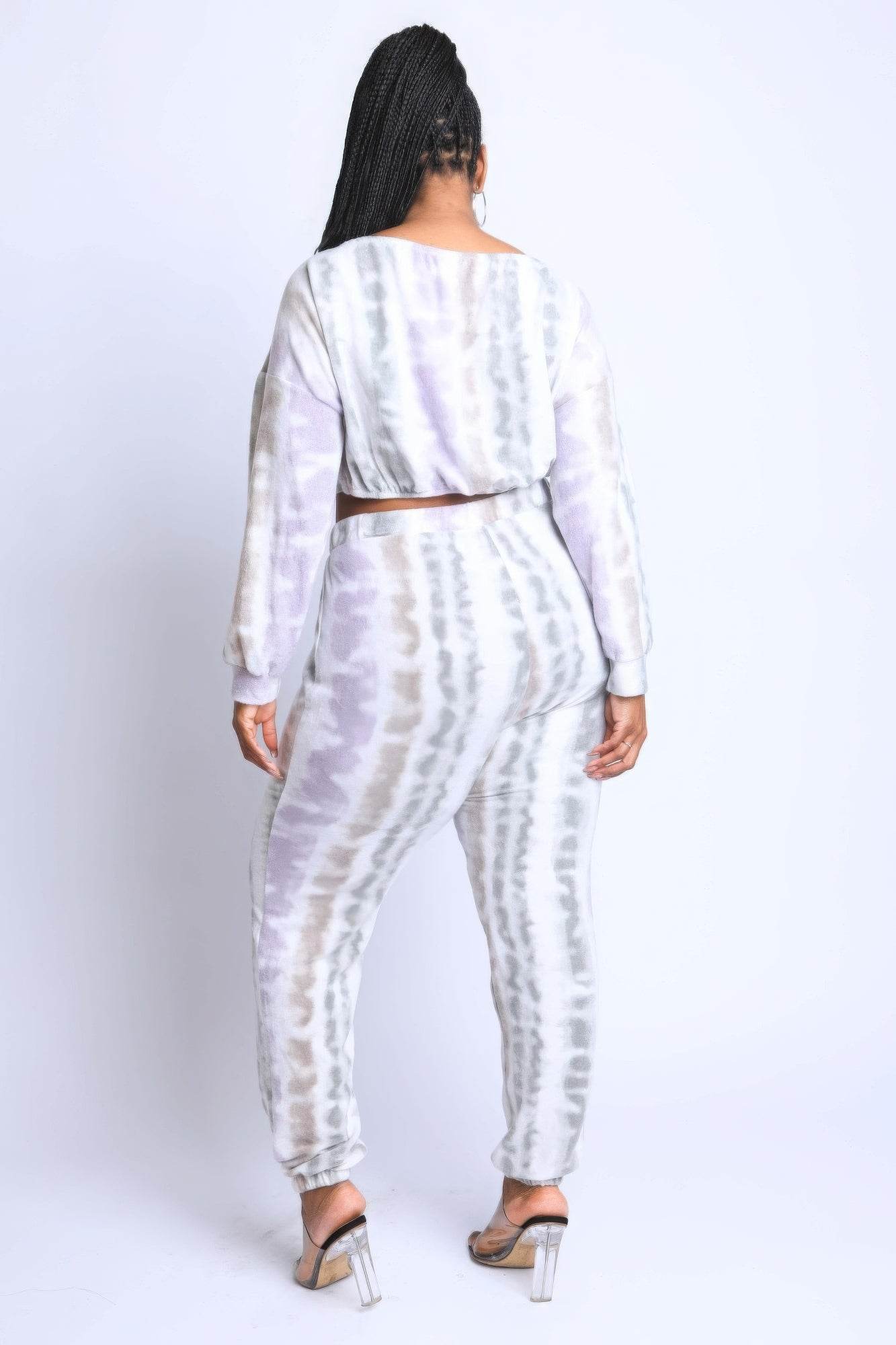 Tie Die Off Shoulder Set - DaTrendStore.Com
