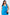 Blue Plus V-neck Sleeveless Maxi Dress