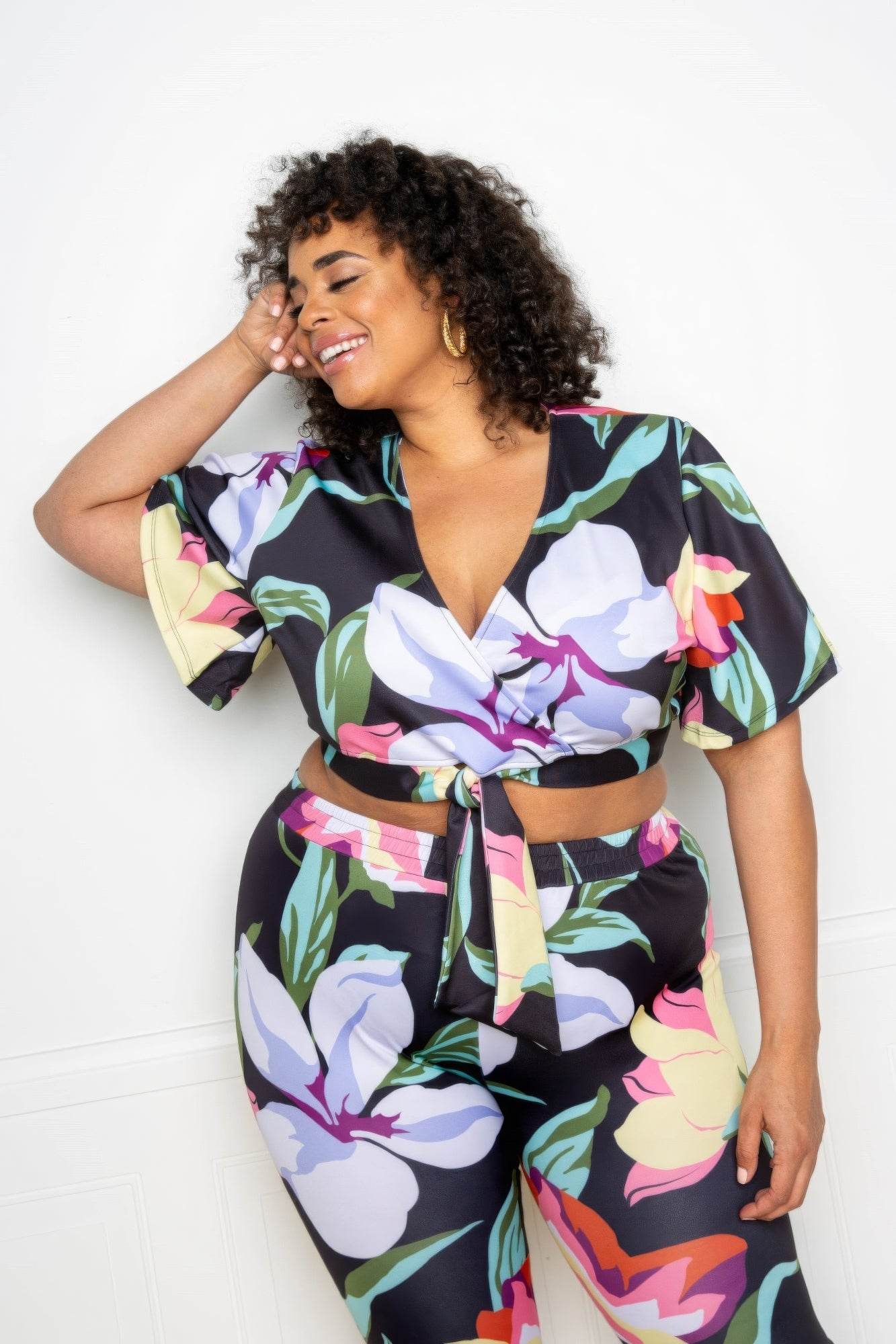 Flower Jogger & Top Set - DaTrendStore.Com