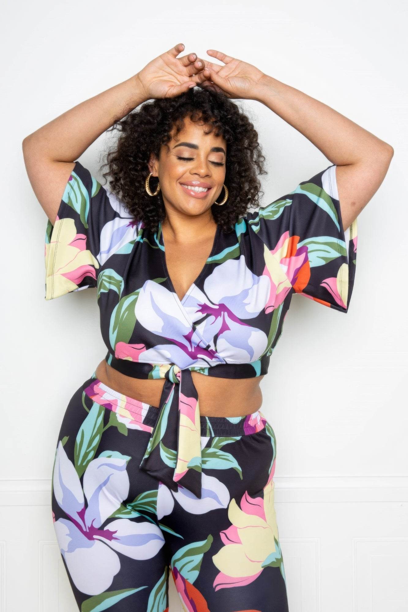 Flower Jogger & Top Set - DaTrendStore.Com