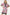 Print Midi Dress With Polka Dot Finish