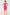 Off Shoulder Fashion Dress - Fuchsia