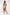 Brown Combo One Shoulder Dress With High Slit