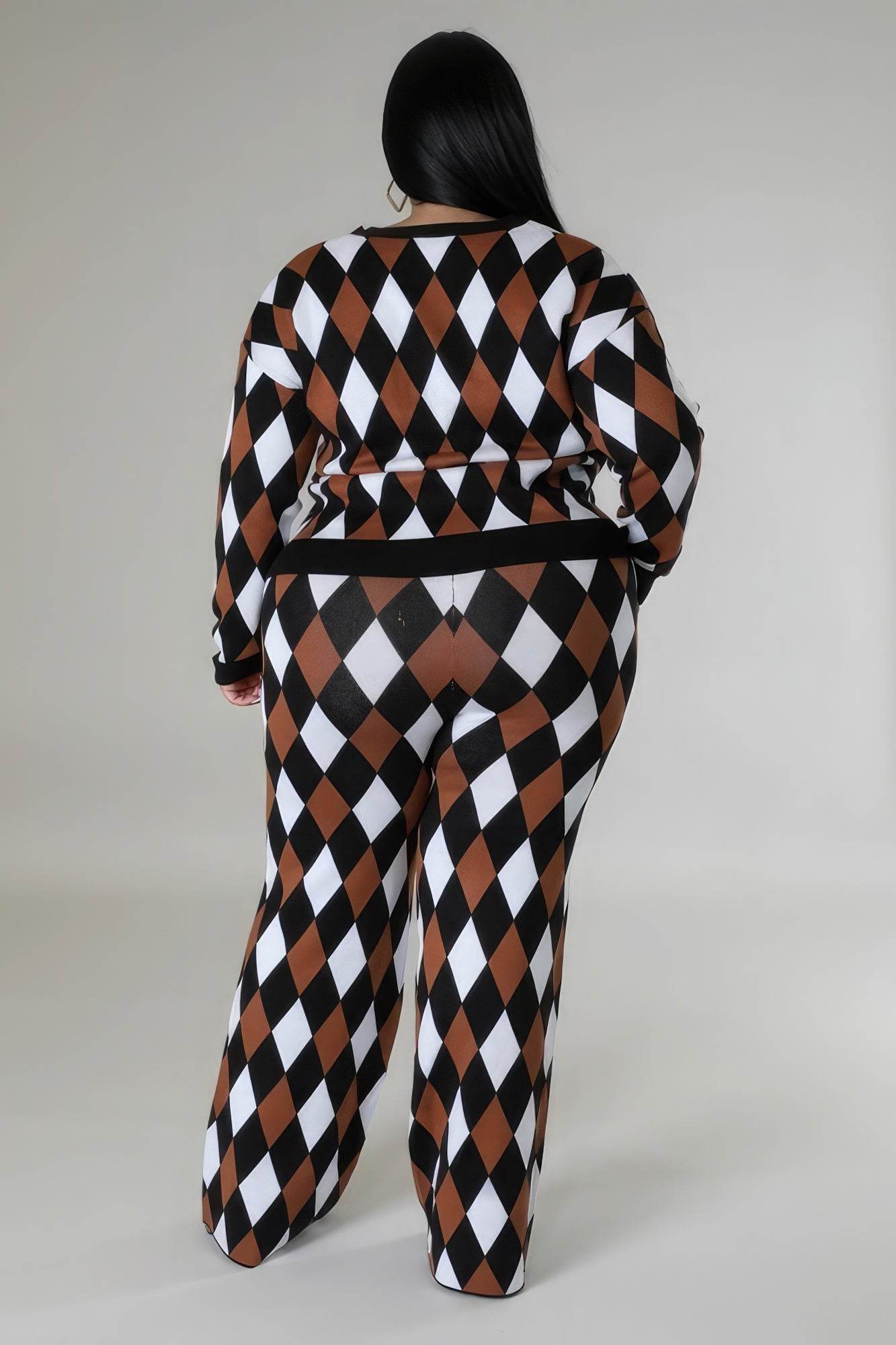 Long Sleeves Stretch Pant Set - DaTrendStore.Com