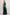 Sleeveless Power Shoulder Slitted Maxi Dress - Hunter