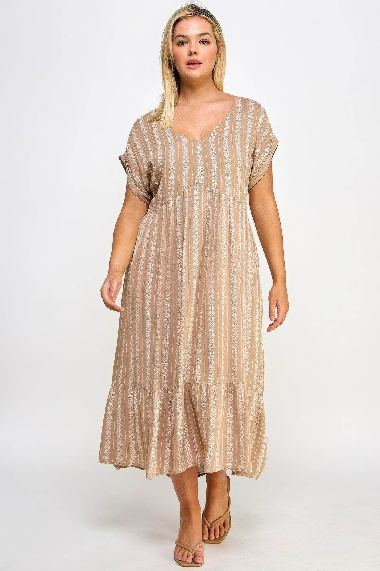 Boho Maxi Dress W/ Slip - DaTrendStore.Com