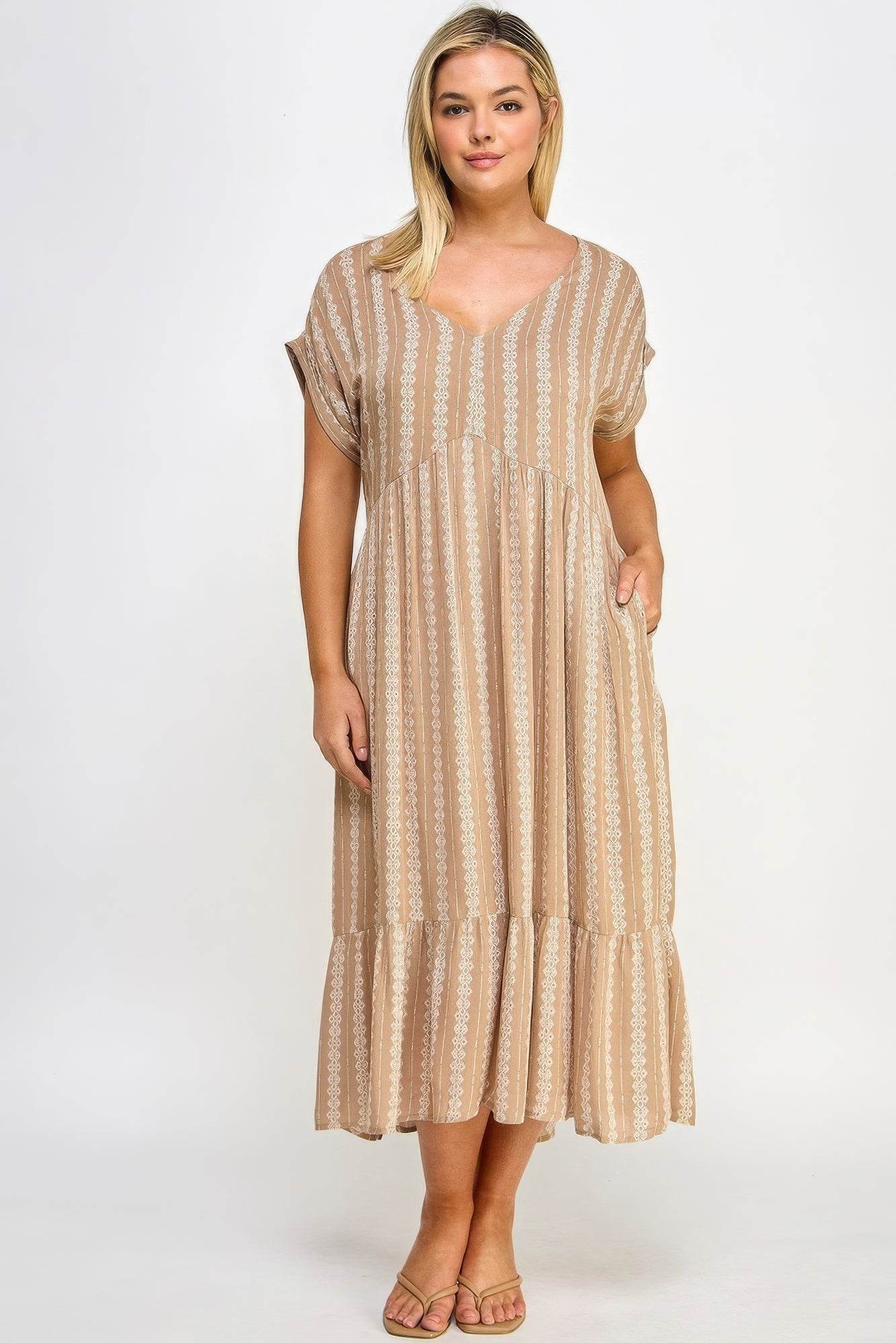 Boho Maxi Dress W/ Slip - DaTrendStore.Com