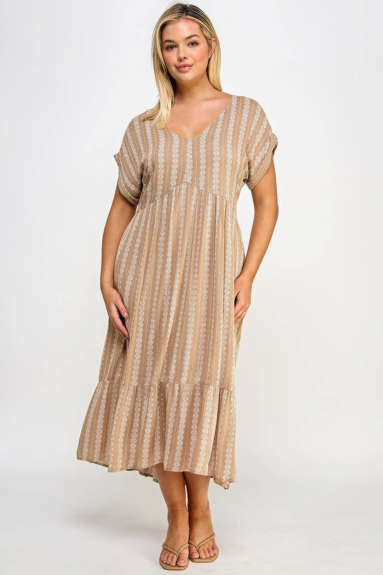 Boho Maxi Dress W/ Slip - DaTrendStore.Com