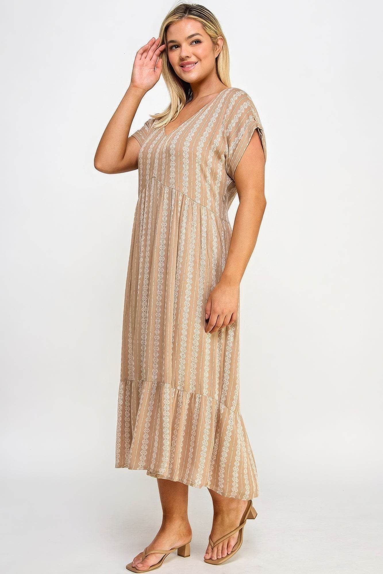 Boho Maxi Dress W/ Slip - DaTrendStore.Com