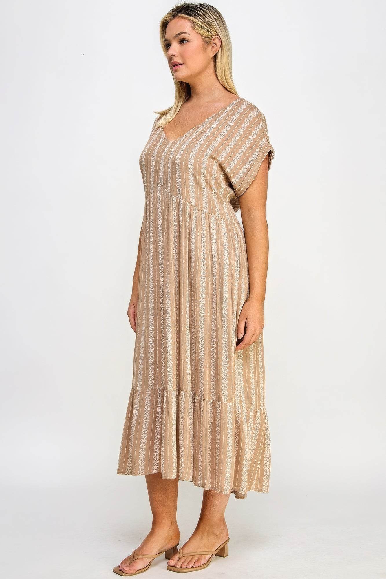 Boho Maxi Dress W/ Slip - DaTrendStore.Com