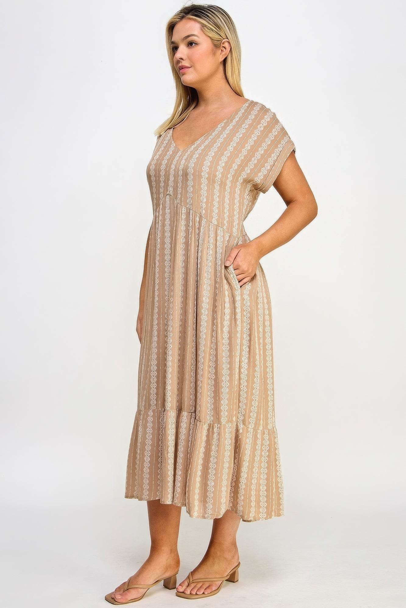 Boho Maxi Dress W/ Slip - DaTrendStore.Com