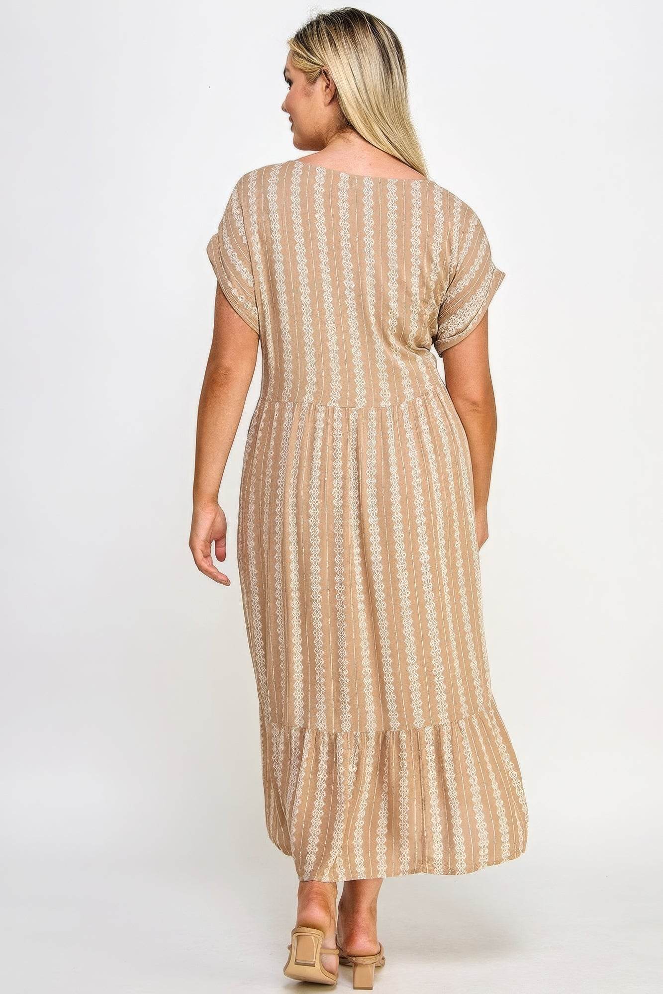 Boho Maxi Dress W/ Slip - DaTrendStore.Com
