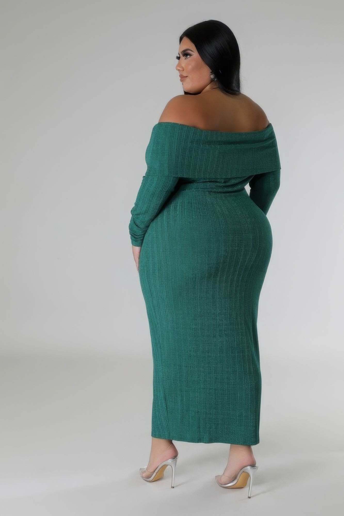 Off Shoulders Stretch Dress - DaTrendStore.Com