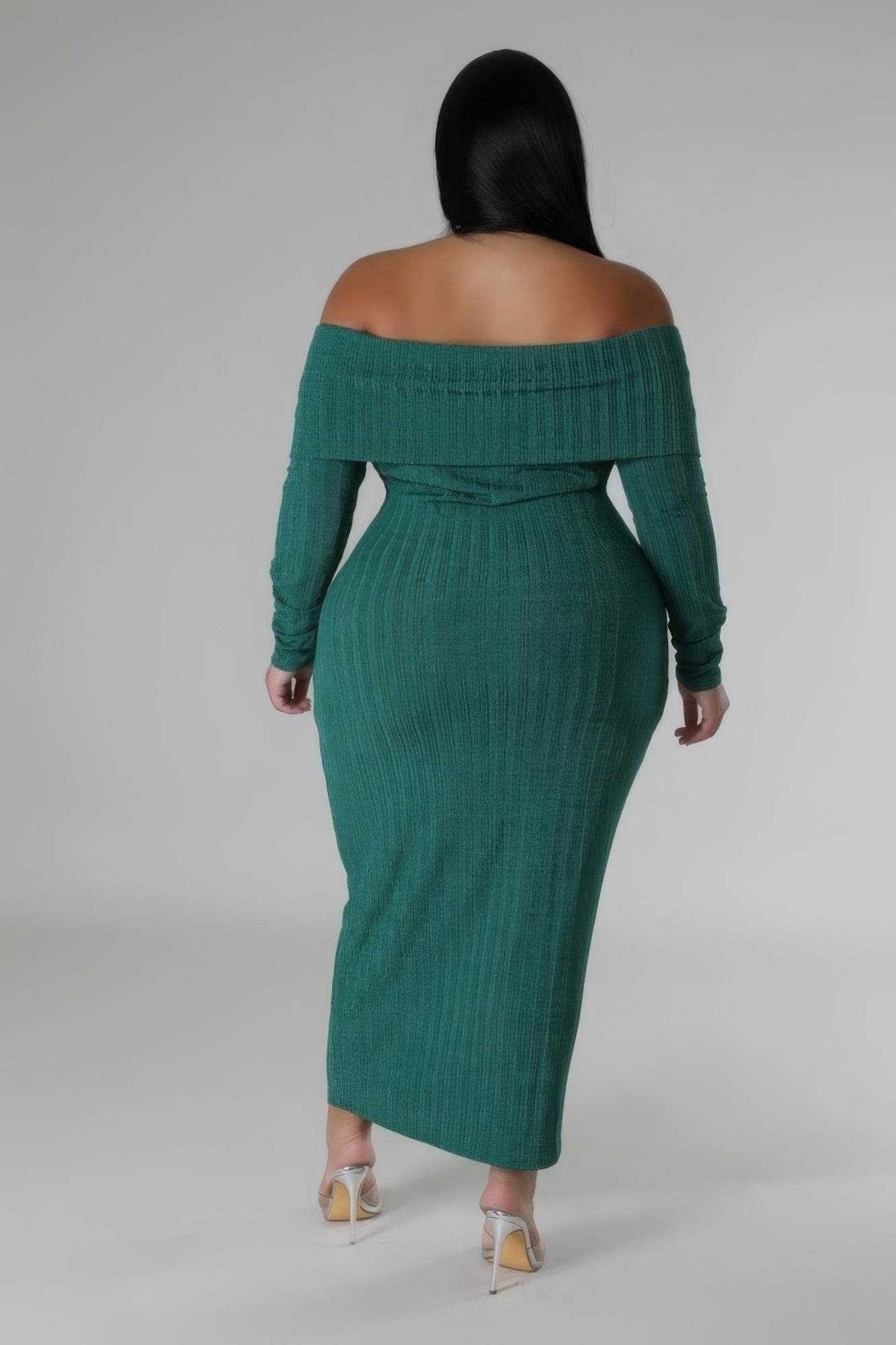 Off Shoulders Stretch Dress - DaTrendStore.Com