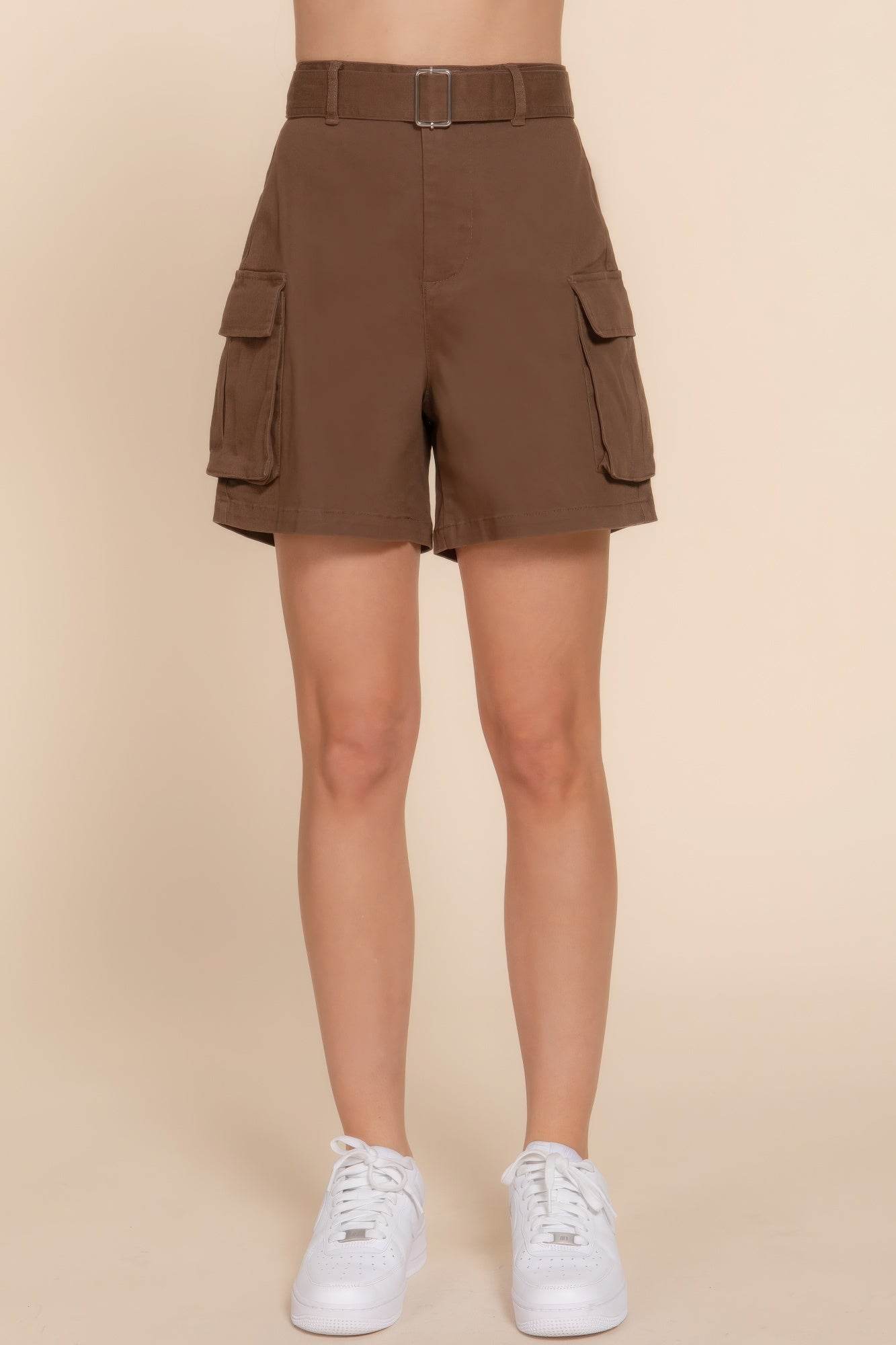 Belted Cargo Shorts - DaTrendStore.Com