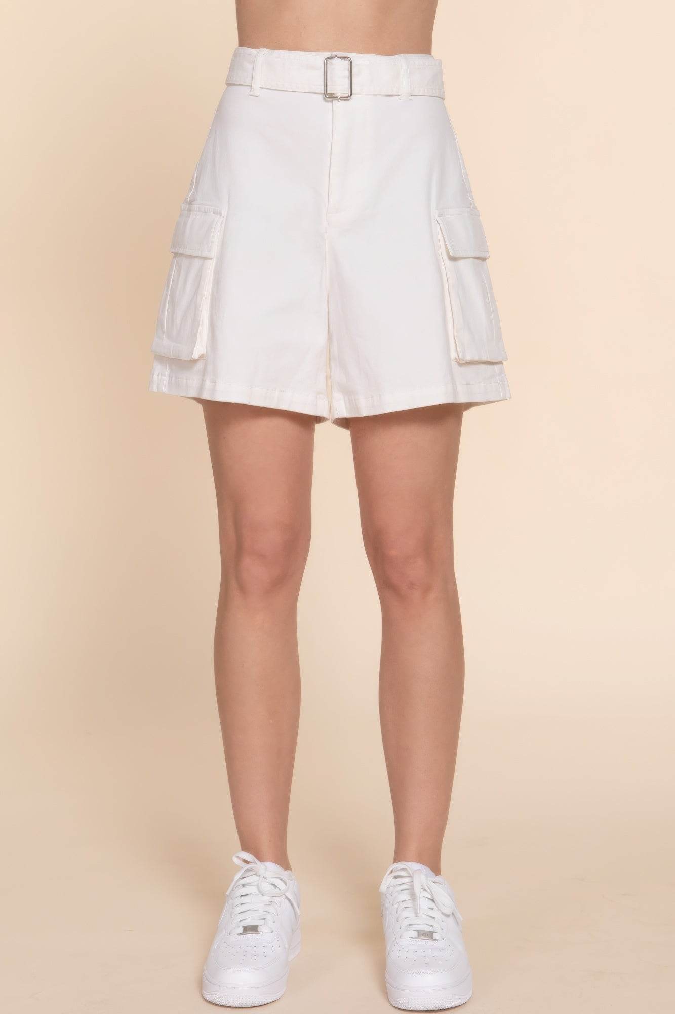 Belted Cargo Shorts - DaTrendStore.Com