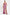 Spaghetti Strap Art Deco Sequins Maxi Dress - Fuchsia