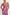 Spaghetti Strap Art Deco Sequins Maxi Dress - Fuchsia