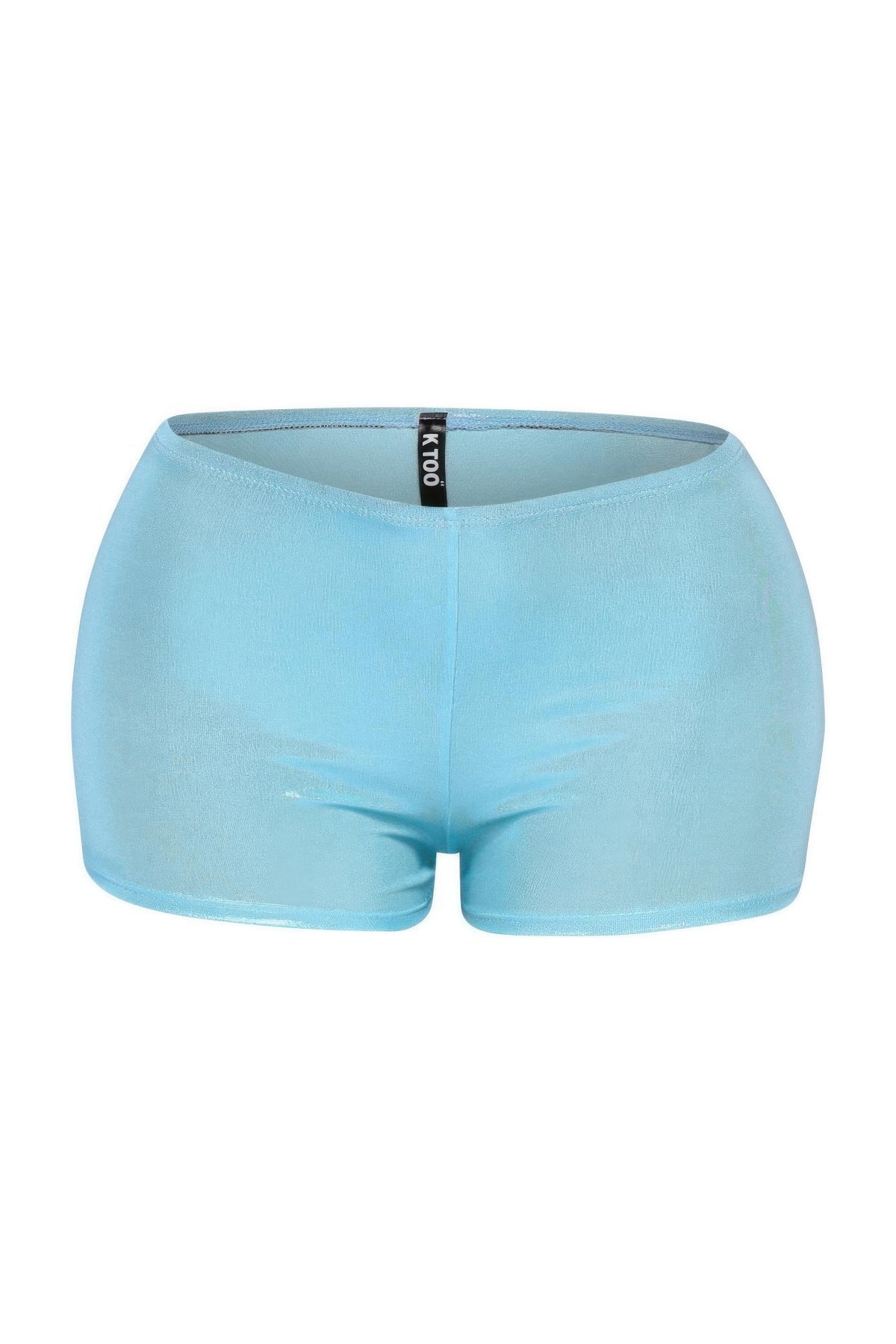 Turquoise Shimmer High Waisted Shorts