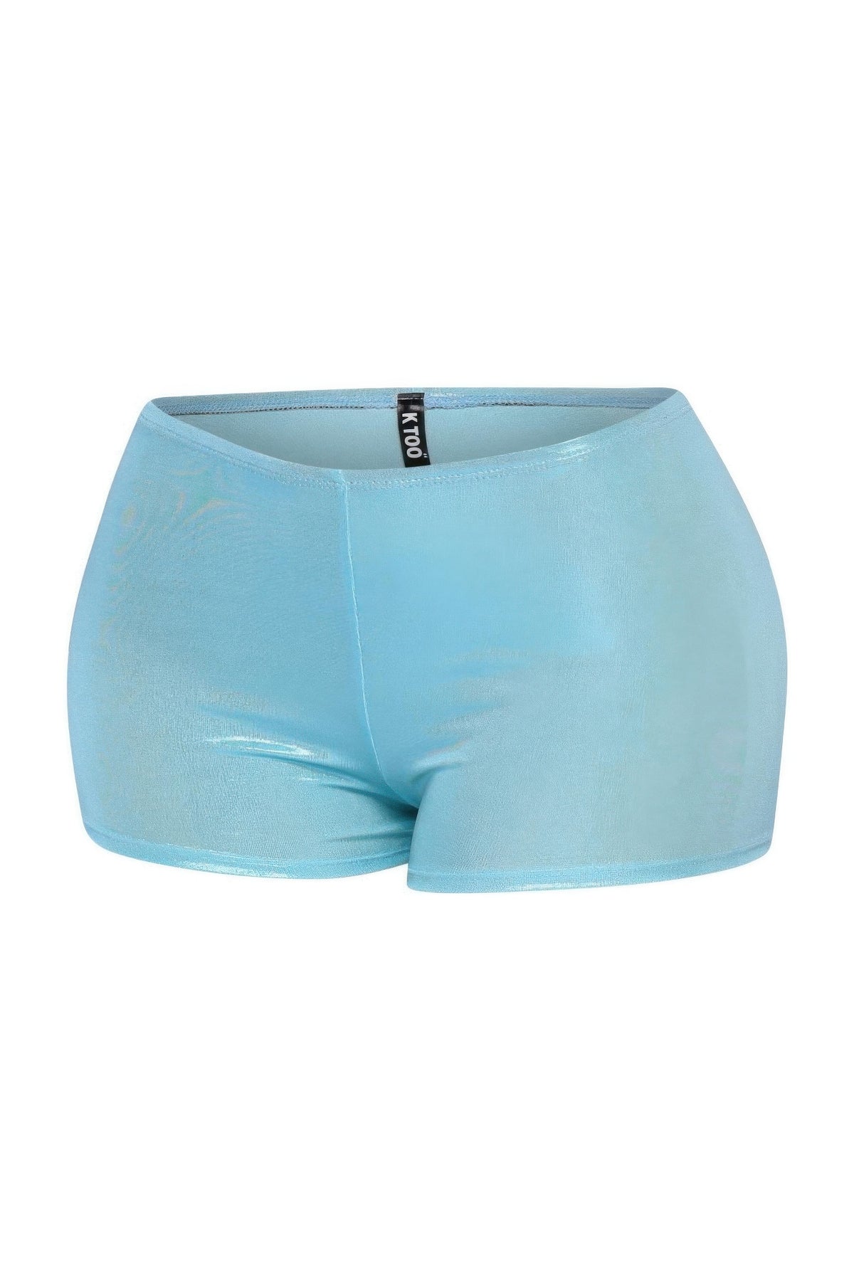 Turquoise Shimmer High Waisted Shorts