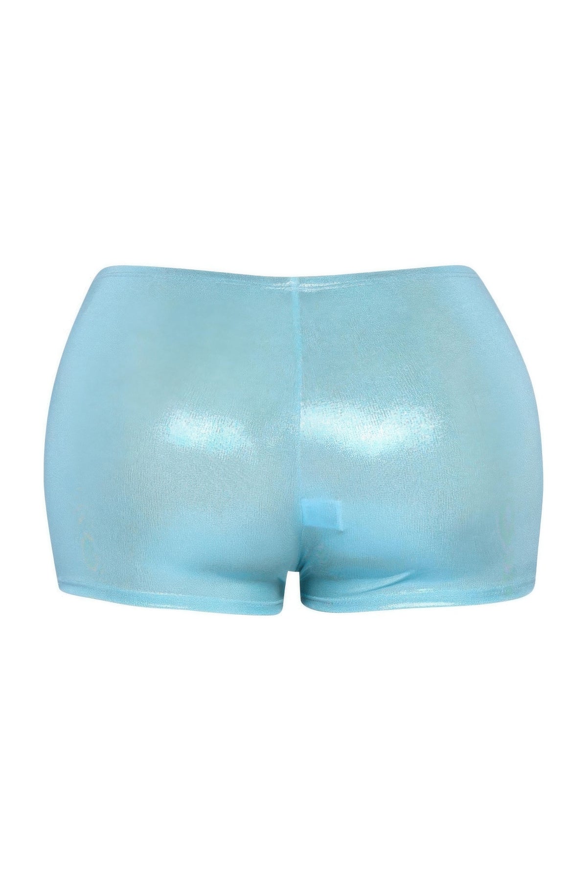 Turquoise Shimmer High Waisted Shorts