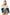 Colorblock Crop Jacket - Blue