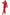 Sequin Collared Two Piece Set - Red