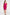 Magenta Plus Size Cowl Neck Ruch Ruffle Dress