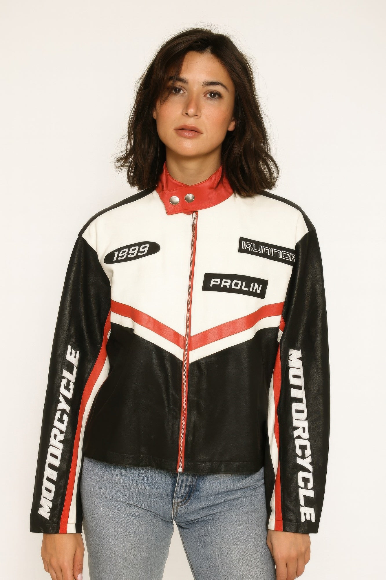 1988 Faux Leather Motor Jacket